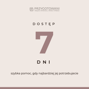 Grafika produktu Dostęp 7 dni Przygotowani.online z hasłem szybka pomoc, gdy najbardziej jej potrzebujecie