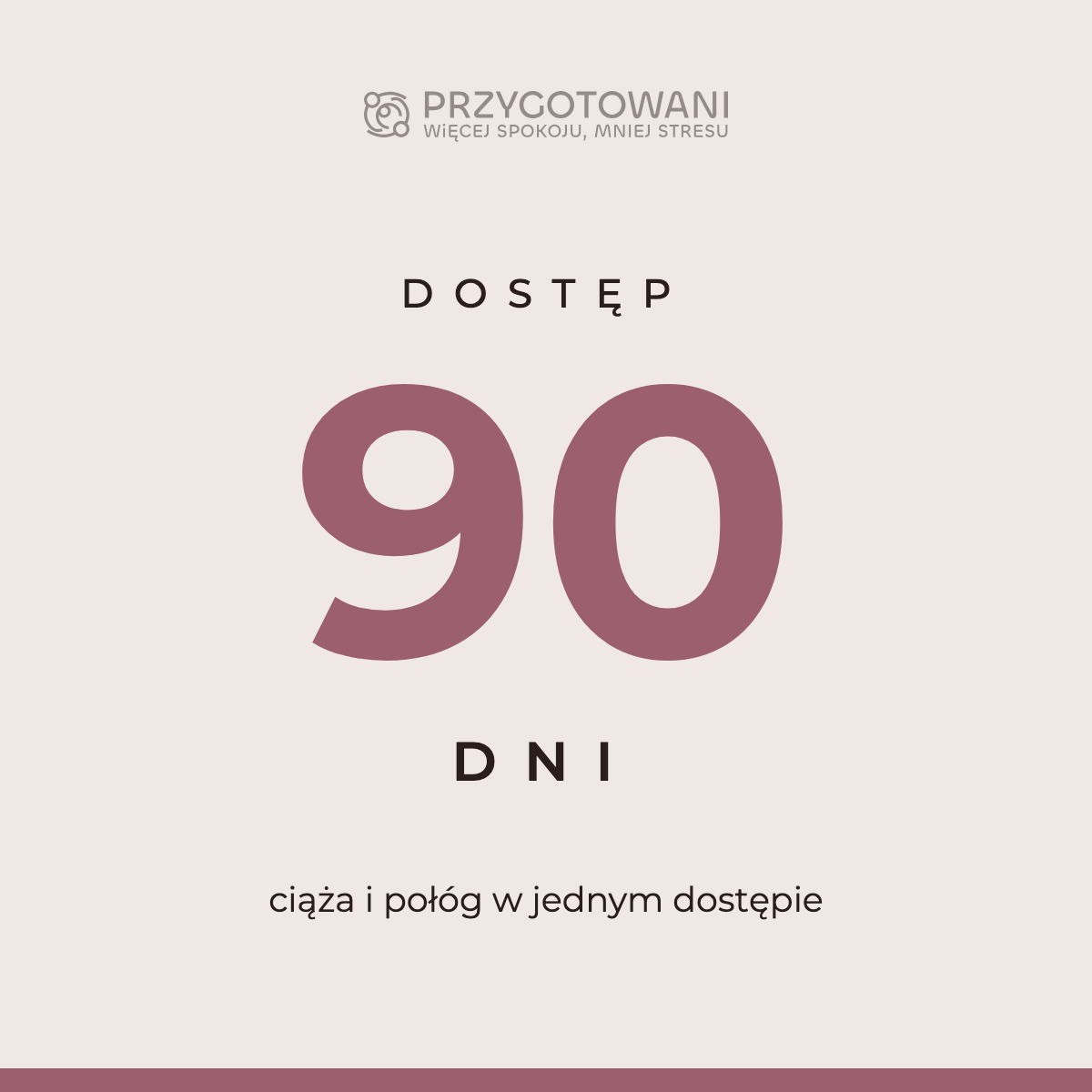 Grafika produktu Dostęp 90 dni Przygotowani.online z hasłem ciąża i połóg w jednym dostępie